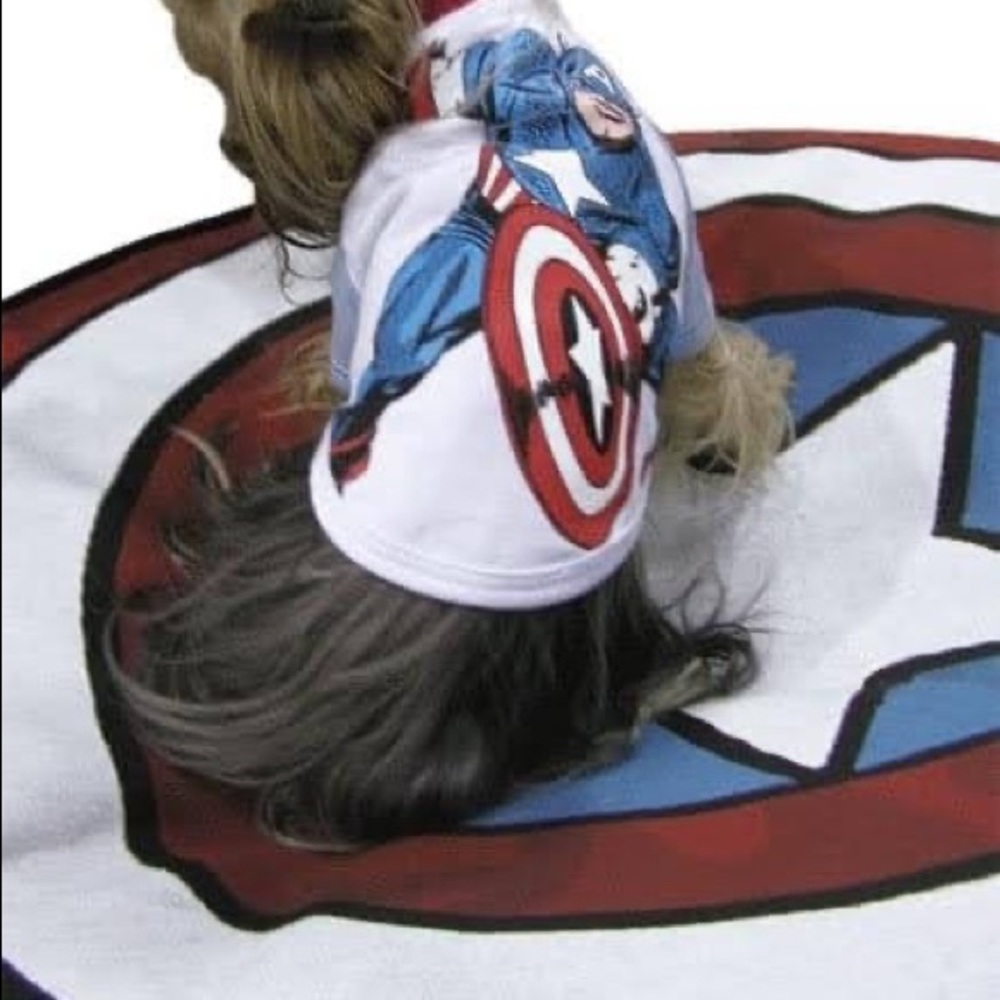 Dog Bed Cover Superhero Captain America Shield